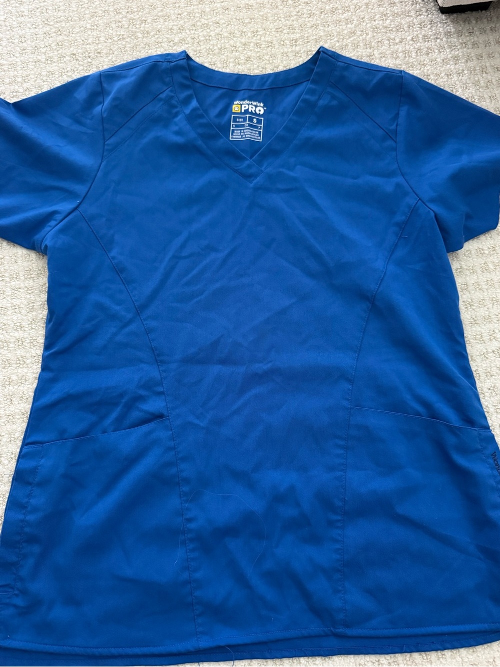 WonderWink Women's V-Neck Top - Blue
